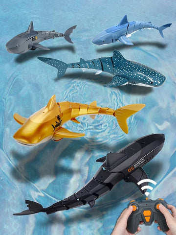 Visagelens™️ Electric RC Shark Submarine – Fun Water-Spraying Toy for Boys and Girls