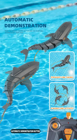 Visagelens™️ Electric RC Shark Submarine – Fun Water-Spraying Toy for Boys and Girls