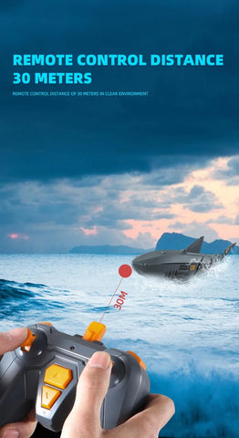 Visagelens™️ Electric RC Shark Submarine – Fun Water-Spraying Toy for Boys and Girls