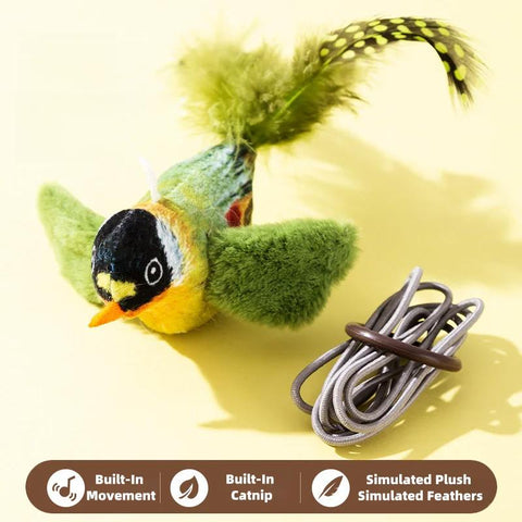 🐦 Visagelens™️ Realistic Bird-Sound Cat Toy – Chirpy Fun for Curious Cats!