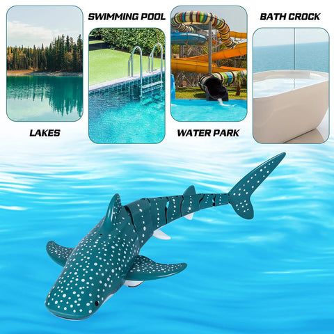 Visagelens™️ Electric RC Shark Submarine – Fun Water-Spraying Toy for Boys and Girls
