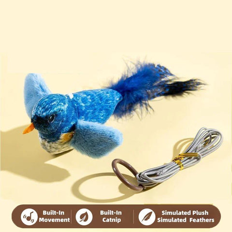 🐦 Visagelens™️ Realistic Bird-Sound Cat Toy – Chirpy Fun for Curious Cats!