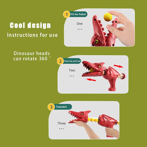 Visagelens™️ Dinosaur Shooting Game – Tyrannosaurus Rex Soft Bullet Blaster for Kids & Family Fun