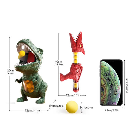Visagelens™️ Dinosaur Shooting Game – Tyrannosaurus Rex Soft Bullet Blaster for Kids & Family Fun
